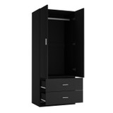 Freestanding 2 Door Wardrobe and 2 Drawers
