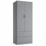 Freestanding 2 Door Wardrobe and 2 Drawers