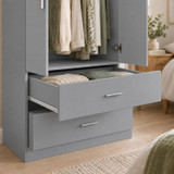 Freestanding 2 Door Wardrobe and 2 Drawers