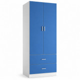 Freestanding 2 Door Wardrobe and 2 Drawers