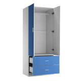 Freestanding 2 Door Wardrobe and 2 Drawers