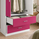 Freestanding 2 Door Wardrobe and 2 Drawers