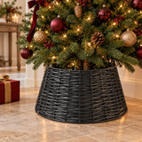 Wicker Effect Christmas Tree Skirt