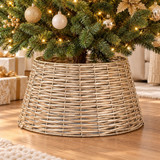 Wicker Effect Christmas Tree Skirt