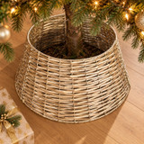 Wicker Effect Christmas Tree Skirt
