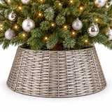 Wicker Effect Christmas Tree Skirt