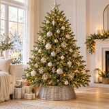 Wicker Effect Christmas Tree Skirt