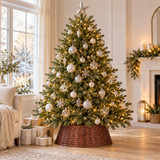 Wicker Effect Christmas Tree Skirt