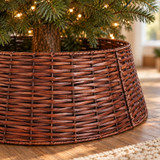 Wicker Effect Christmas Tree Skirt