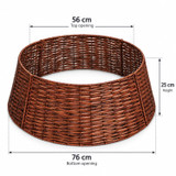 Wicker Effect Christmas Tree Skirt
