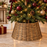 Wicker Effect Christmas Tree Skirt