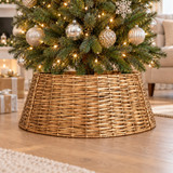 Wicker Effect Christmas Tree Skirt