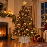 Wicker Effect Christmas Tree Skirt