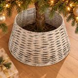 Wicker Effect Christmas Tree Skirt
