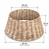 Wicker Effect Christmas Tree Skirt