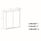 SICILY 140cm 3 Piece Bathroom Set Wall Unit Under Sink Tower