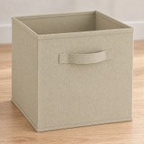 Set of 6 27cm Collapsible Fabric Cube Boxes