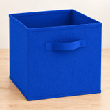 Set of 6 27cm Collapsible Fabric Cube Boxes