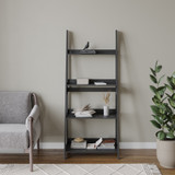 4-Tier Wooden Ladder Storage Shelving Unit