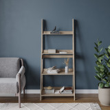 4-Tier Wooden Ladder Storage Shelving Unit