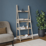4-Tier Wooden Ladder Storage Shelving Unit
