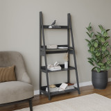 4-Tier Wooden Ladder Storage Shelving Unit