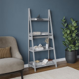 4-Tier Wooden Ladder Storage Shelving Unit