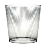 Pasabahce Round  Glass Flower Pot Straight Lines