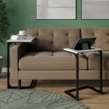 2 pc C-Shaped Nesting Side Tables