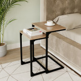 2 pc C-Shaped Nesting Side Tables