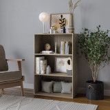 3-Tier Bookcase Shelving Storage Unit- 90x60x29cm