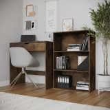 3-Tier Bookcase Shelving Storage Unit- 90x60x29cm