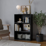 3-Tier Bookcase Shelving Storage Unit- 90x60x29cm