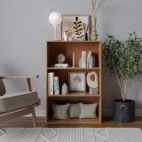 3-Tier Bookcase Shelving Storage Unit- 90x60x29cm