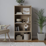 Wide 4-Tier Bookcase