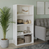 Wide 4-Tier Bookcase