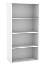 Wide 4-Tier Bookcase