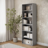 Wide 6-Tier Bookcase