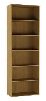 Wide 6-Tier Bookcase