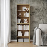 Wide 6-Tier Bookcase