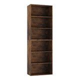 Wide 6-Tier Bookcase