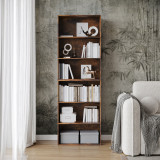 Wide 6-Tier Bookcase