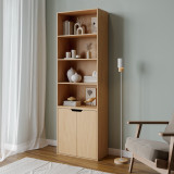 6-Tier Bookcase with 2-Doors