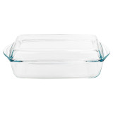 2.75L Pasabahce Rectangle Casserole With Lid