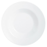 White Luminarc Pasta Plate Opal Glass