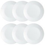 Set of 6 Arcopal By Luminarc Dinner Plates
