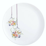 Set of 6 Luminarc Flower Design Dinner Plates