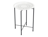Folding Round Metal Side Table