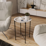 Folding Round Metal Side Table