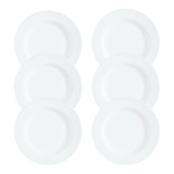 Set of 6 Luminarc Glass Dinner Plate